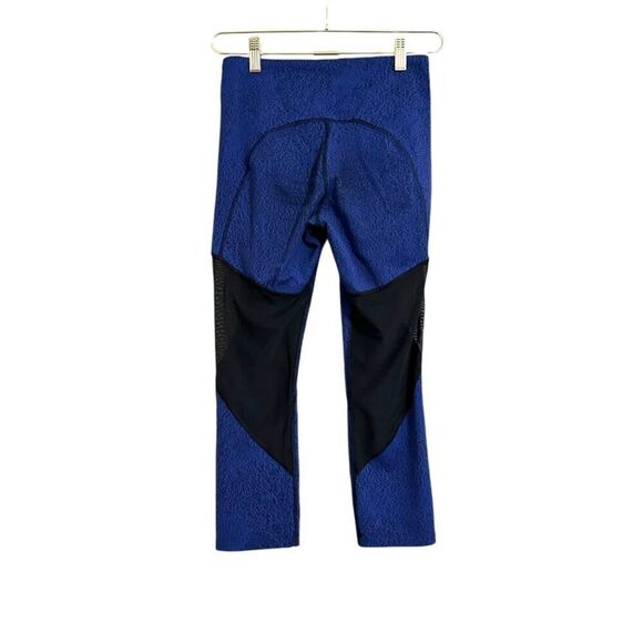 Lululemon Rush Hour High-Rise Crop Women's Size 6 Blue Black Stretch Breathable - Picture 2 of 9